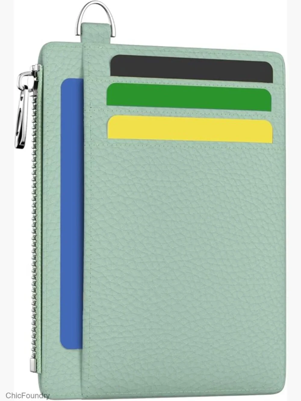 Slim RFID Blocking Mini Card Wallet Women PU Leather Coin Pocket